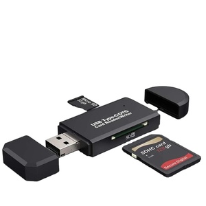 OTG微型读卡器，带USB 2.0/3.0和C型端口，外部安装SD存储卡读卡器 - Product Image 1