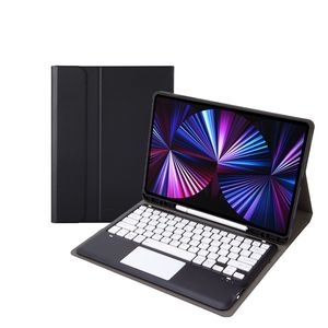 Para iPad Air 13 pulgadas (2024) Color inferior cuadrado sombrero táctil teclado inalámbrico para iPad Pro Pen Slot Protector de teclado - Product Image 3