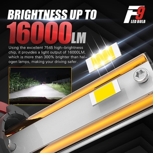 より明るいF9LEDヘッドライトH7Canbus 180W 36000LM H4 H7 H11 9005 HB3 9006 HB4 9012 H13 9004 9007 LEDヘッドライトフォグランプ車用