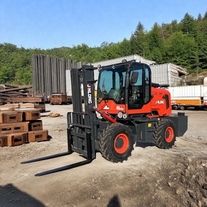 Hochleistungs-Hoch leistungs material handhabung mit Rädern Laden Entladen Automatisches Heben Stapeln von Kraftstoff 4WD Offroad-Gabelstapler - Product Image 4