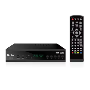Hot Selling signal <strong>Decoder</strong> Digital Free to Air Channels Support Multi Languages HD1080P Dcolor H264 Dvb-t2 Set Top Box - Product Image 2
