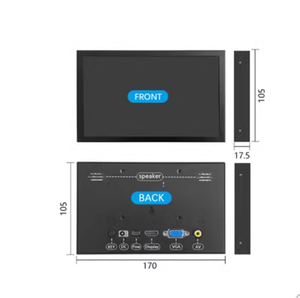 Himbeer-Pi-Display 7 Zoll IPS kapazitiver HDMI-Touchscreen ohne Treiber VGA-Anschluss 3.5/4/4.3/5/8/9/10.1 HDMI-Display