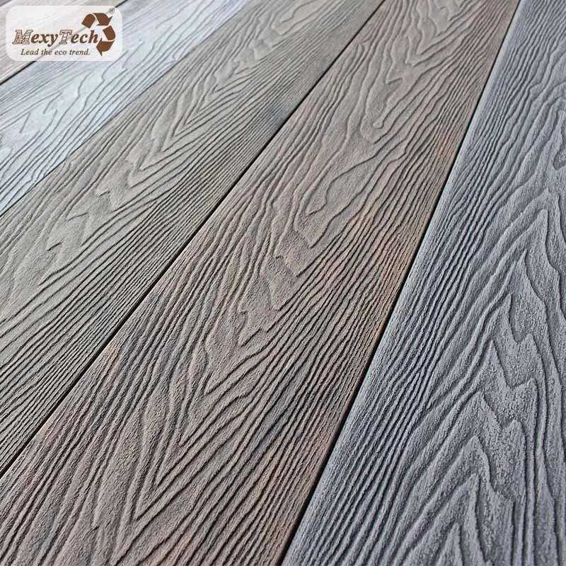 2020 yeni ürünler 3d kabartma teknolojisi kompozit döşeme kaplaması ucuz dekoratif rot dayanıklı açık wpc decking