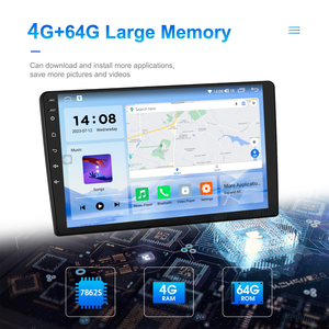 7862S Universal Android Auto Stereo DVD-Player 9-10 Zoll LCD OLED TFT Touchscreen DSP Navigation GPS WIFI BT FM Radio Autorado - Product Image 2