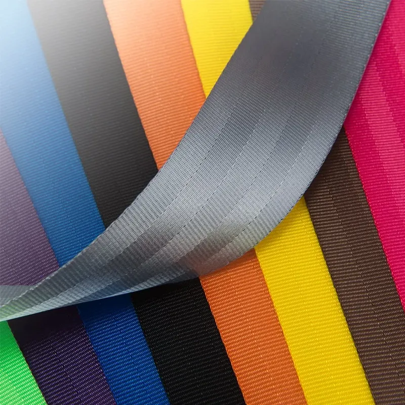 Gacent fabrika özel renk boyutu güçlendirmek taklit naylon Polyester araba emniyet kemeri dokuma
