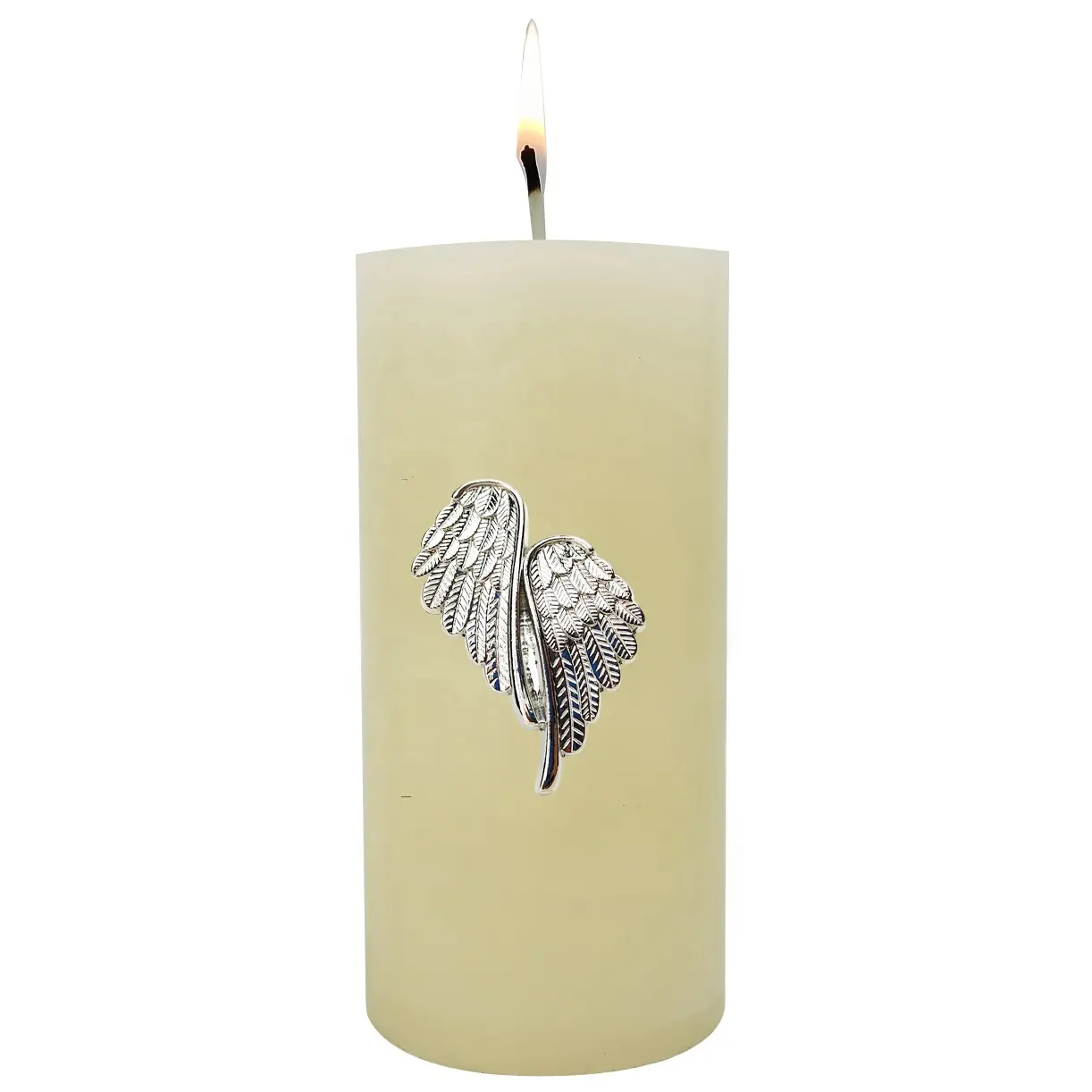 Pin Lilin Sayap Malaikat Logam untuk Dekorasi Natal
