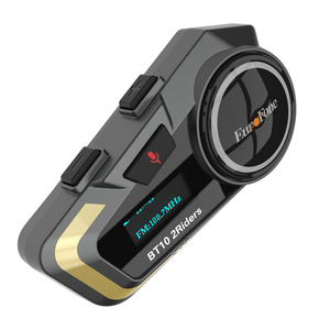 EuroFone BT10 Motorcycle Helmet Communication <strong>System</strong>, Stereo Sound <strong>2</strong>-<strong>Way</strong> Motorbike <strong>Intercom</strong> Auriculares De Intercomunicadores - Product Image 2