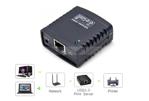 <strong>USB</strong> 2.0 LRP Print Server Share a LAN Ethernet Networking <strong>Printer</strong> Power Adapter <strong>USB</strong> HUB 100Mbps Network Print Server - Product Image 5