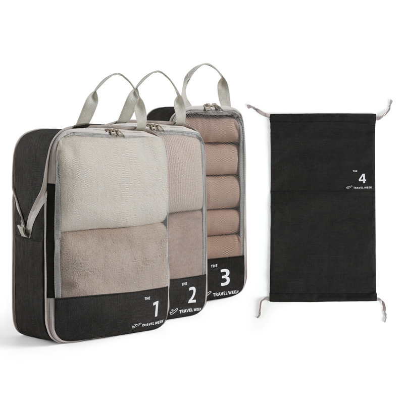 Four-piece bedding set (black)