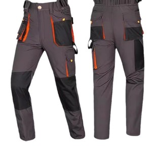 कपास काम पैंट पुरुषों महिलाओं टिकाऊ गर्मी ऑटो मरम्मत वेल्डिंग कार्य ट्रेजर ढीले फिट वर्कवेअर - Product Image 1