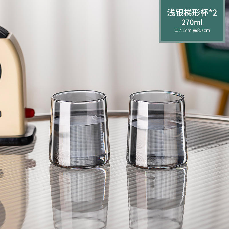 Gobelets trapézoïdaux argent clair (paquet de 2)