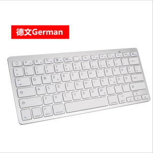 Custom <strong>Mini</strong> Slim Wireless <strong>bluetooth</strong> Tastatur <strong>Keyboard</strong> German <strong>Keyboard</strong> for Windows Computer Desktop PC Notebook Laptop - Product Image 2