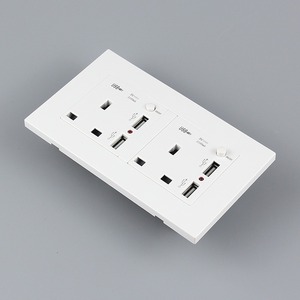Double British <strong>Socket</strong> <strong>Switch</strong> <strong>with</strong> Dual USB <strong>Socket</strong> <strong>Multi</strong>-<strong>function</strong> Two or Three Plug Mobile Phone Charger Panel <strong>Socket</strong> - Product Image 6