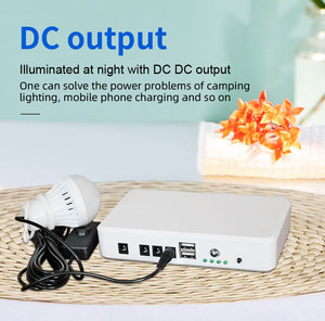 High Quality 5V/12v 15w Rechargeable Lithium Battery Led Solar Energy Kit With USB Port <strong>2</strong> Pcs 2W LED Bulbs - Product Image 4