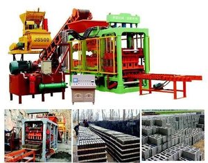 Máquina de fabricación de ladrillos totalmente automática, línea de bloques huecos de cemento eléctrico, máquina de fabricación de ladrillos, de acero inoxidable, de acero inoxidable - Product Image 2
