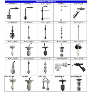 55mm M10 sensore magnetico di livello del liquido indicatore di livello del fluido del serbatoio dell'acqua interruttore a sfera galleggiante Controller di livello in plastica - Product Image 5