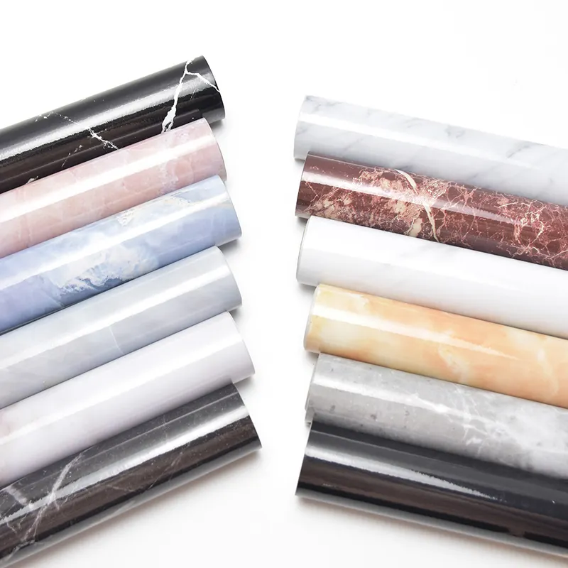 Autoadesivo in marmo rinnova l'adesivo impermeabile a prova di olio adesivi per piastrelle da cucina rimovibili impermeabili per camera da letto