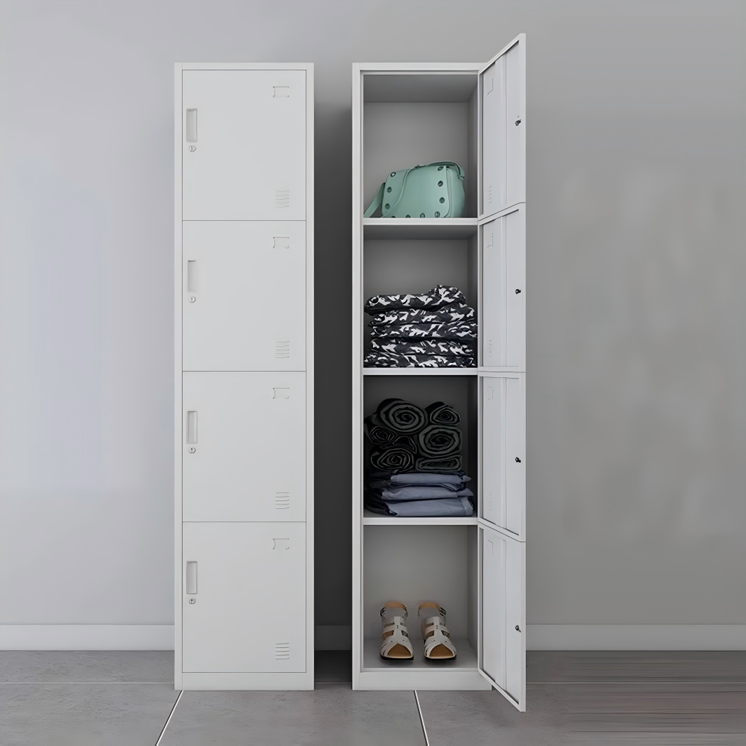 Gris claro, individual, 4 puertas.