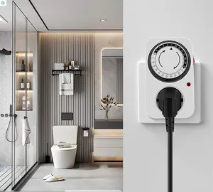 24-Stunden-elektrischer digitaler Timer-Schalter Programmier bares Relais Elektrischer Stecker WiFi-Netzwerk 20A Nennstrom - Product Image 1