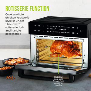 30-Litri Square Inox Digital Control Elektrische Ofenluft fritte use mit 18 öl freien Koch programmen zum Backen Braten im Haushalt - Product Image 5