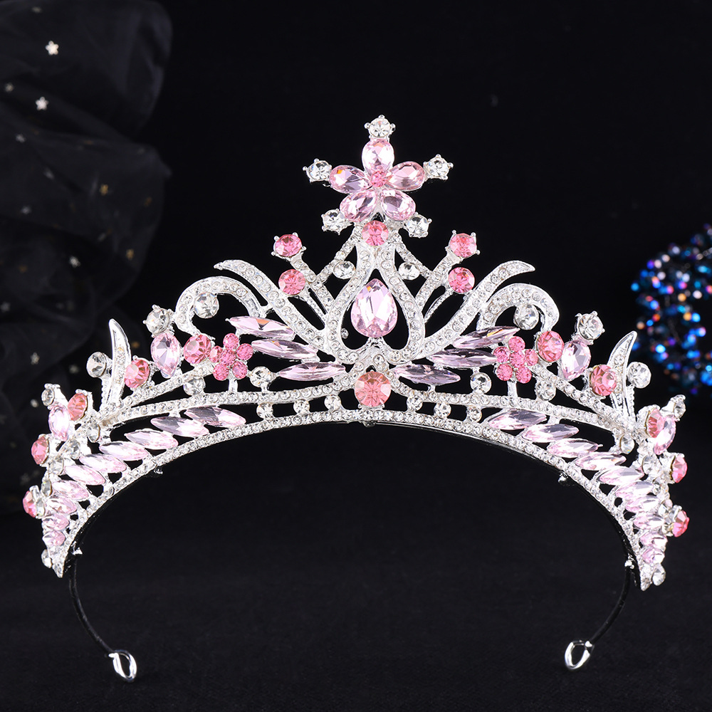 Argent épais blanc diamant rose clair