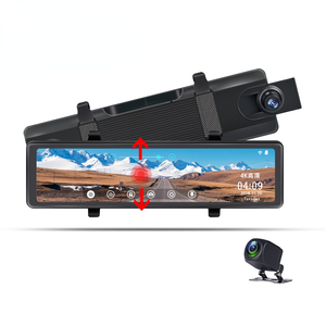 12英寸触摸后视镜汽车dvr nextbase 4k分辨率2通道云记录4g雷达检测wifi gps仪表盘凸轮 - Product Image 1