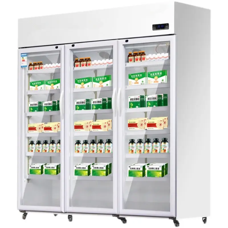 Pharmacy refrigerator medical showcase