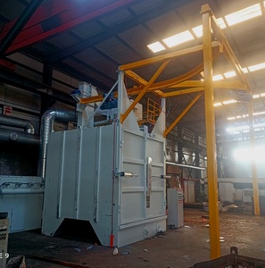 Çekirdek bileşenleri Motor PLC Motor şanzıman pompası ile değişken frekans patlama tekerlek kanca tipi kumlama makinesi - Product Image 5