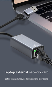Driver gratuito adattatore di rete da usb a rj45 adattatore ethernet usb-a type-c 100m per telefono cellulare computer - Product Image 5