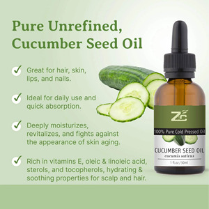 OEM ODM Grapeseed <strong>Oil</strong> 100% Pure Natural Cold Pressed Cucumber Seed <strong>Oil</strong> for Body Skin Hair Care - Product Image 2