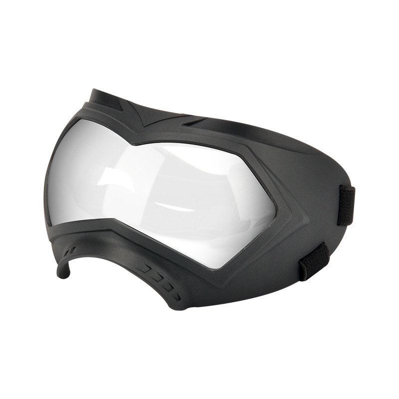 Black frame silver lens
