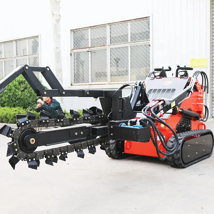 Factory Wholesale 200kg Construction Small Chinese International Mini Skid Steer Loader With Bucket Mulcher