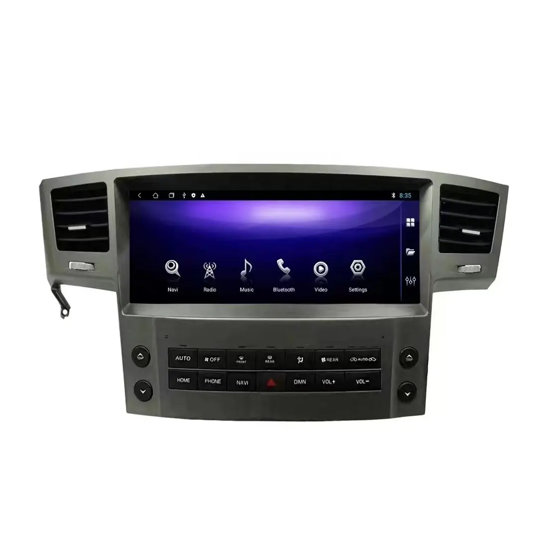 Gerllish 12,3 Zoll für Lexus LX570 2007-2015 Android Multimedia Autoradio GPS Navigation Stereo Vertikaler Bildschirm dsp Carplay