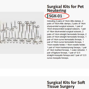Phòng thí nghiệm giải phẫu thiết lập dụng cụ phẫu thuật bóc tách Kit phẫu thuật thép không gỉ thiết lập - Product Image 2