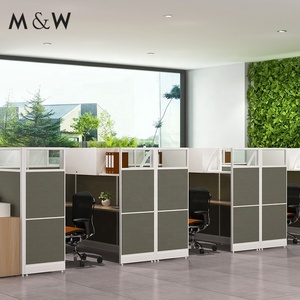 Bán Sỉ Bàn Gỗ Tủ Để Bàn Vách Ngăn Tủ Hiện Đại Mô Đun Tủ 8 Người Máy Trạm Nội Thất Văn Phòng - Product Image 4