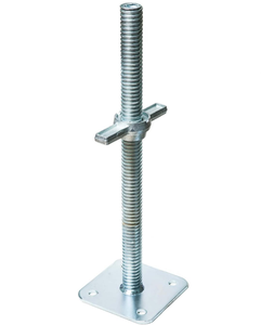 Material de construcción Cuplock Frame Andamio Acero Galvanizado Tornillo ajustable Base hueca Jack Andamio