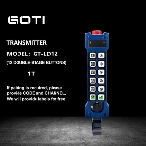 GOTI GT-LD12 Wireless 12 Channel 2 Speed Crane Remote Control with EMS Push Button Controller - Product Image 6
