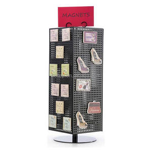 Mehrzweck rotierender Displayst änder Arbeits platte 4-Wege-Metall Peg board Display Rack für Schlüssel bund - Product Image 3
