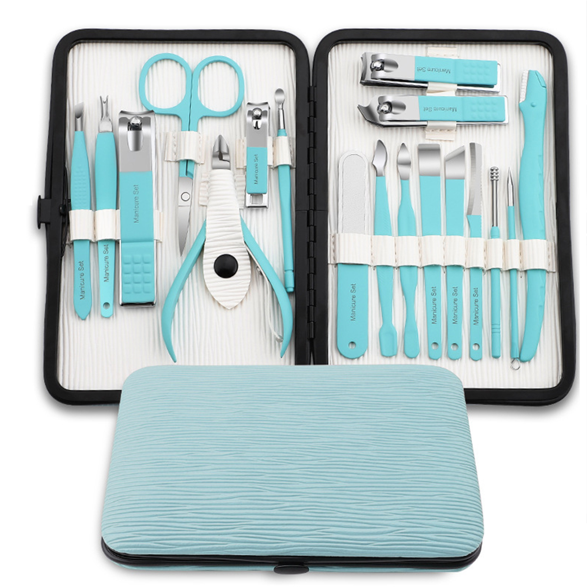 Ensemble de manucure 18 PCS bleu