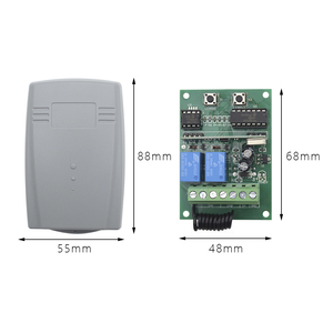 433MHz universale porta Garage telecomando ricevitore DC 12-24V 433.92mhz fisso Rolling codice Gate comando interruttore trasmettitore - Product Image 6