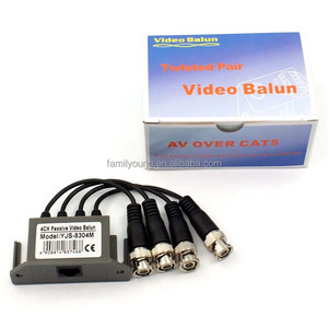 4 قنوات فيديو Balun BNC إلى UPT RJ45 محول محول محول فيديو عبر أزواج ملتوية لكاميرا AHD TVI CVI DVR ctv - Product Image 3