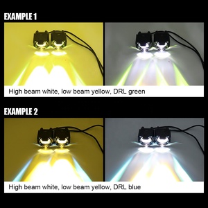 HCmotion厂家高近光60w超亮度RGB Muti Color DRL摩托车聚光灯辅助灯LED聚光灯 - Product Image 3
