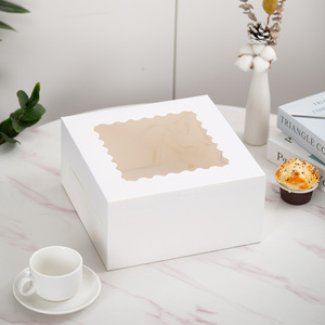 Square Paper <strong>Rectangle</strong> <strong>Window</strong> Cake Pastry <strong>Box</strong> - Product Image 3