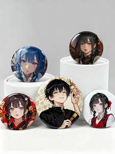 Bán Buôn Tùy Chỉnh Anime Huy Hiệu Thiếc Vòng Kim Loại <span class=keywords><strong>Pin</strong></span> Nút Với An Toàn <span class=keywords><strong>Pin</strong></span> Mạ Kỹ Thuật Cho Quà Tặng Khuyến Mãi Giá Rẻ Giá - Product Image 3