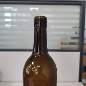 定制玻璃375毫升1L 3L 750毫升酒瓶密封黑色软木密封 - Product Image 4