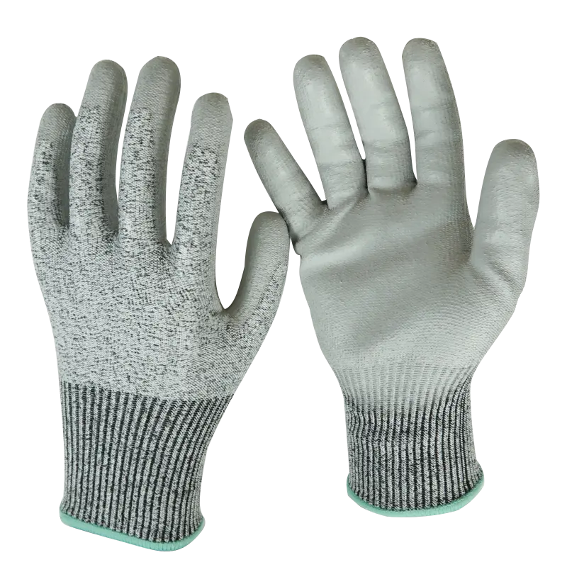 En kaliteli el koruma bıçak eldiven Anti-cut kaplı emniyet kesim dayanıklı iş eldivenleri Anti kesim seviyesi 5