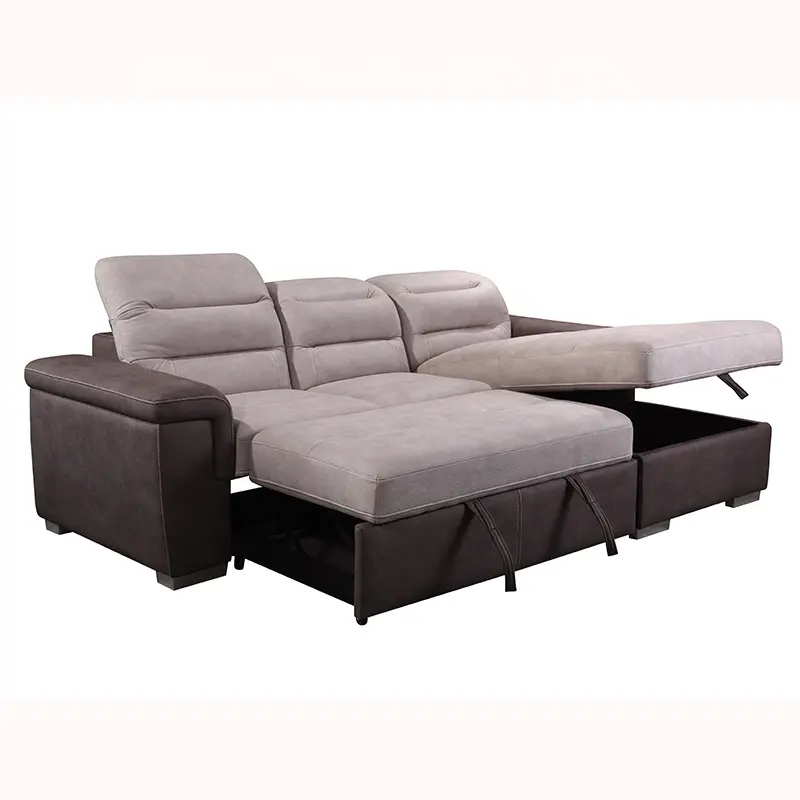 high quality Modern design luxurious living room furniture combination breather leather sofa bed