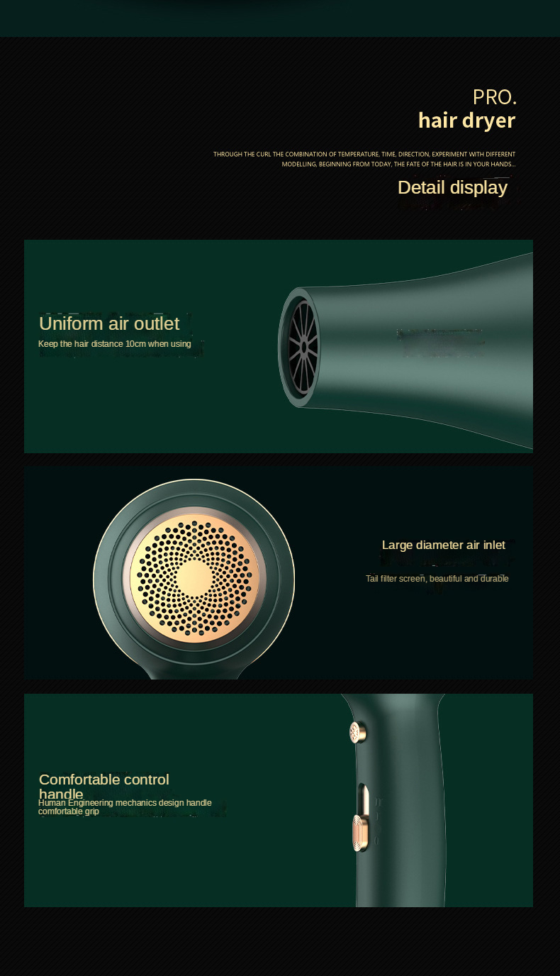 Hot Selling Salon Professional Dc Motor Concentrator/diffuser/ionic And Induction Function Professional Blow Hair Dryer