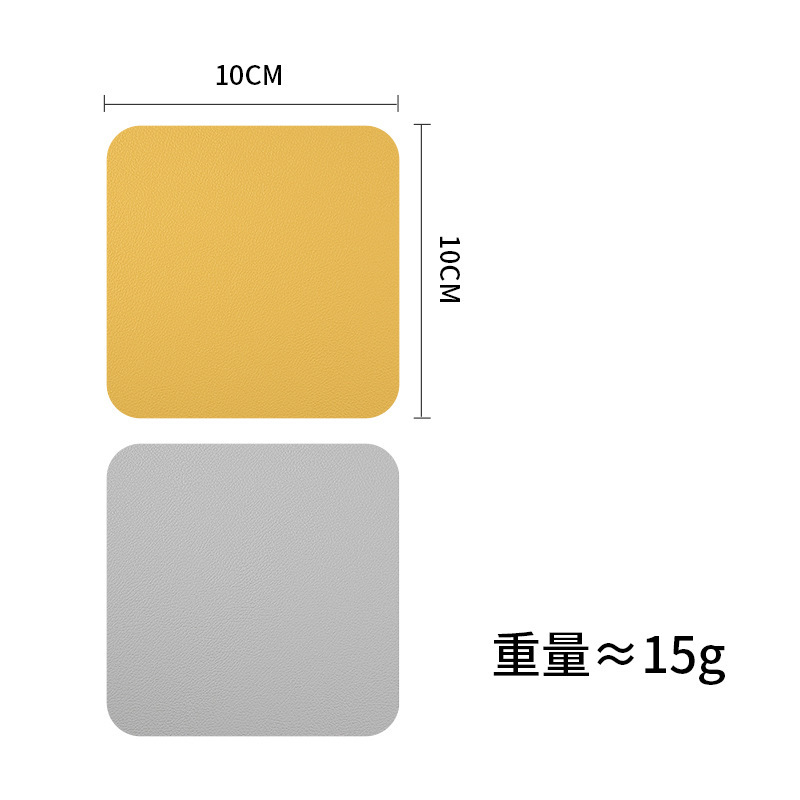 Sous-verres jaune-gris