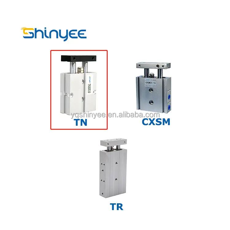 Airtac Loại Đôi Trục Hai Thanh Hướng Dẫn TN Series Twin Khí Nén Khí Xi Lanh Với Nam Châm Xi Lanh Khí Nén Cylind Guid Pneumat